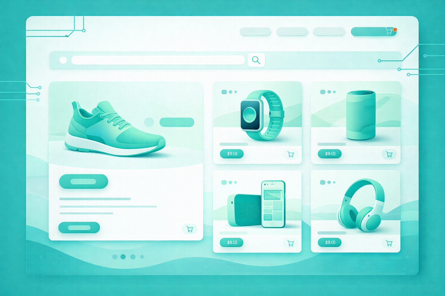 Aperçu d’une boutique e-commerce