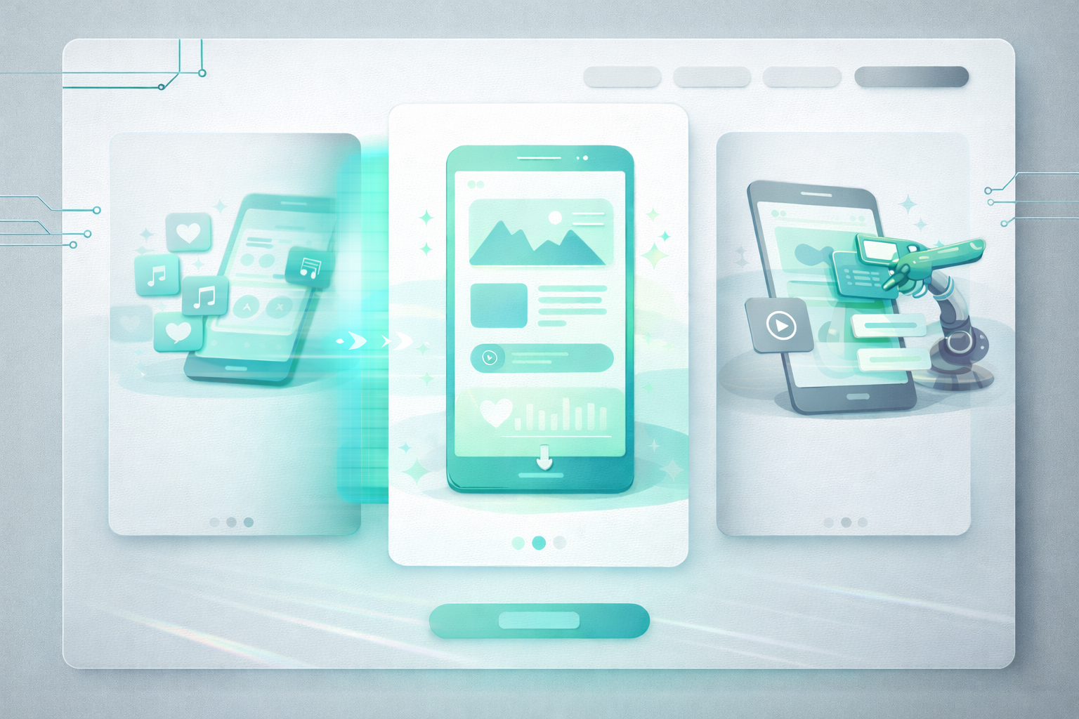Aperçu d’une application mobile